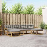  Set vanjskih sofa 6 kom. Bijela i svjetlosiva | shoptok.hr