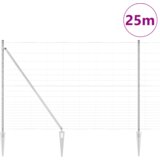 vidaXL poljska ograja 1,6x25 m pocinkano jeklo | Shoptok.si