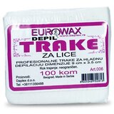 Eurowax Trake za depilaciju lica, 100 komada Cene