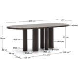 Kave Home Jedilna miza 105x220 cm Mailen – | Shoptok.si