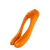 Satisfyer Candy Cane Vibrator za parove, 2 motora, 11 cm, Narandžasti Cene