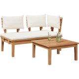 vidaXL Set od 2 komada klupe od punog drva teak | shoptok.hr