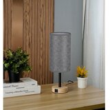 Brilagi - Stona lampa sa USB portom TABLON 1xE27/25W/230V hrast/crna/siva | Eponuda.com