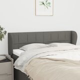  Uzglavlje s ušima tamnosivo 147x23x78/88 cm od tkanine | shoptok.hr