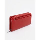 Shelvt Red large women's wallet | shoptok.hr