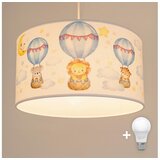  Brilagi - LED dečiji luster na sajli BOBO 1xE27/10W/230V prečnik 35 cm bela/životinjice | Eponuda.com