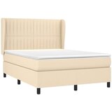  s oprugama i madracem krem 140 x 190 cm od tkanine | shoptok.hr