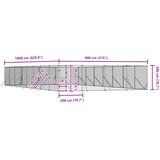Vanjski kavez za pse srebrni 8 x 16 x 2 m od pocinčanog čelika | shoptok.hr