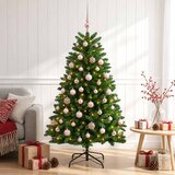  Umjetno božićno drvce srednje zeleno s kuglicama 180 cm | shoptok.hr