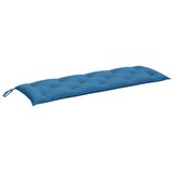  Jastuk za vrtnu klupu prošarano plavi 150 x 50 x 7cm od tkanine | shoptok.hr