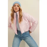 Trend Alaçatı Stili Winter Jacket - Pink - Puffer