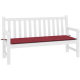 vidaXL Blazina za vrtno klop vinsko rdeča 200x50x3 cm blago | Shoptok.si
