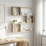  Polica na zidu Hrast sonoma 80 x 12 x 79,5 cm Konstruirano drvo | shoptok.hr