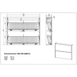 Germania Rjava preklopna/stenska omarica za čevlje v hrastovem dekorju 100x83x18 cm Ameca – | Shoptok.si
