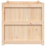  Vrtno cvetlično korito 70x70x70 cm trdna borovina | Shoptok.si