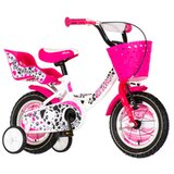 Visitor Bicikl dalmatian 12" roze beli | ePonuda.com