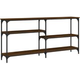  Konzolni stol boja smeđeg hrasta 160x29x75 cm konstruirano drvo | shoptok.hr
