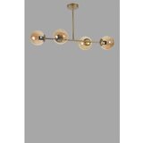 Opviq yeni favori 4 Lü eskitme bal Camlı avize ambergoldblack chandelier | Eponuda.com