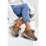Boto Women's Suede Sneakers On Platform With Thick Lacing Artiker | shoptok.hr