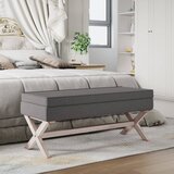  Tabure za pohranu tamnosivi 110 x 45 x 49 cm od tkanine | shoptok.hr
