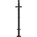 vidaXL Vrtna vrata Drugo Črna 105 x 100 cm Jeklo s prašnim premazom | Shoptok.si