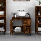  Kupaonski ormarić boja hrasta 65 x 33 x 60 cm konstruirano drvo Smeđa | Shoptok.si