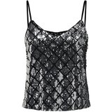 Only Bluza 'Camilla' črna / srebrna | Shoptok.si