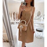 Gemre Beige Aubin spaghetti strap dress | ePonuda.com
