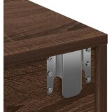 vidaXL Zidna polica s ladicama smeđi hrast 80x33x17 cm izrađeno drvo | shoptok.hr