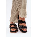 Boto Women's Sandals With Buckles And Decorative Stitching Black Visley | shoptok.hr
