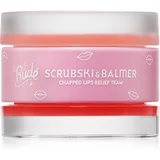 Rude Cosmetics Scrubski & Balmer balzam in piling za ustnice odtenek Grapefruit 7.5 g