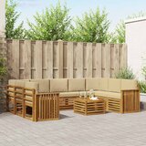  Set vanjskih sofa 10 kom. Prirodna i bež | shoptok.hr