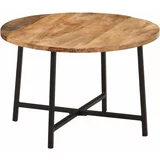  Stolić za kavu 54 x 54 x 35 cm od masivnog drva manga i željeza