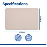 Wenko Bež kupaonska prostirka od dijatomita 39x60 cm Simi – | shoptok.hr