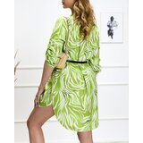 Resti Women's dress in a'la zebra pattern in green- Clothing | Shoptok.si