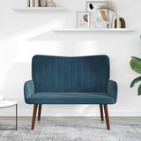SOFA za dvije osobe Plava 115 x 61 x 87 cm Baršun | shoptok.hr