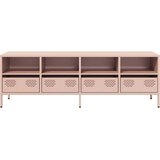 TV ormarić ružičasti 135x39x43,5 cm hladno valjani čelik | shoptok.hr