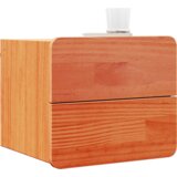  Nočna omarica 2 pcs Rjava 39 x 34 x 33 cm Trdna borovina, (5000161313) | Shoptok.si