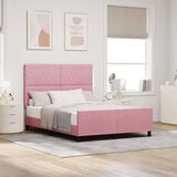 Box Postelja Roza 140x190 cm Žamet, (22049113) | Shoptok.si
