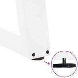  Noge za klubsko mizico v obliki črke U, 2 kosa, bele, 70 x (30-31) cm, jeklo, (22123741) | Shoptok.si