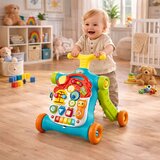 WALKER Pusher Scooter Educational Table Interactive Panel 5 u 1 Šareni | shoptok.hr