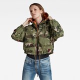 G-star Jacket - Reversible printed hooded jacket green | Shoptok.si