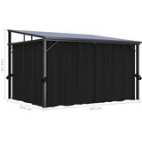  Sjenica sa zastorom 405 x 294 x 244 cm antracit | shoptok.hr