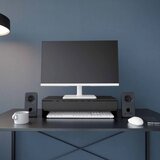 YAMAZAKI Črno kovinsko stojalo za monitor Tower – | Shoptok.si