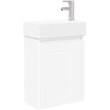 vidaXL Kopalniška omarica s tapo Bela 45,5 x 25,5 x 84 cm, (5000244984) | Shoptok.si