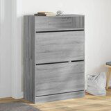 Furnova Omarica za čevlje z 2 predaloma siva sonoma 80x34x116 cm, (21954732) Cene