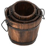  3-dijelni set drvenih kanti za sadnju od masivne jelovine | shoptok.hr