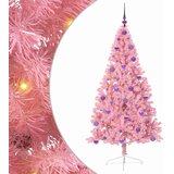  Umjetno predsvijetljeno božićno drvce Ružičasta 180 cm PVC | shoptok.hr