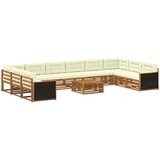  Setovi sofa s jastukom 11 pcs Čvrsto drvo akacije | shoptok.hr
