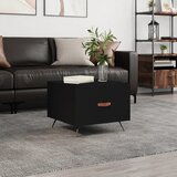  Stolić za kavu crni 50 x 50 x 40 cm od konstruiranog drva | shoptok.hr
